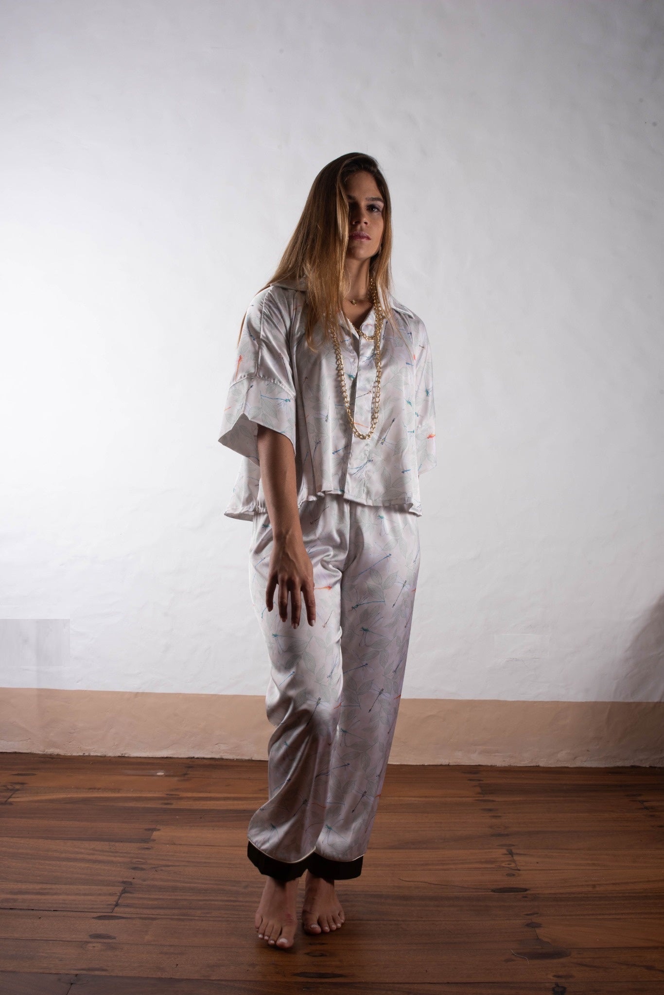 Pantalon + Chemise Évasée Nude