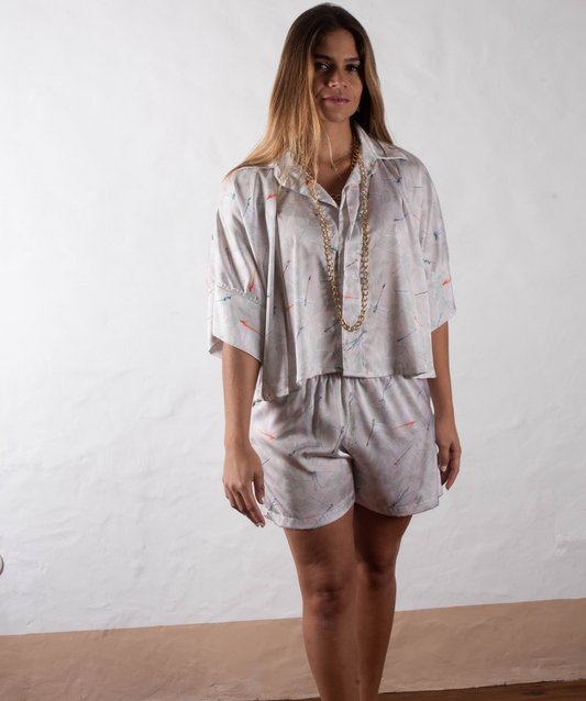 Short + Chemise Évasée Nude