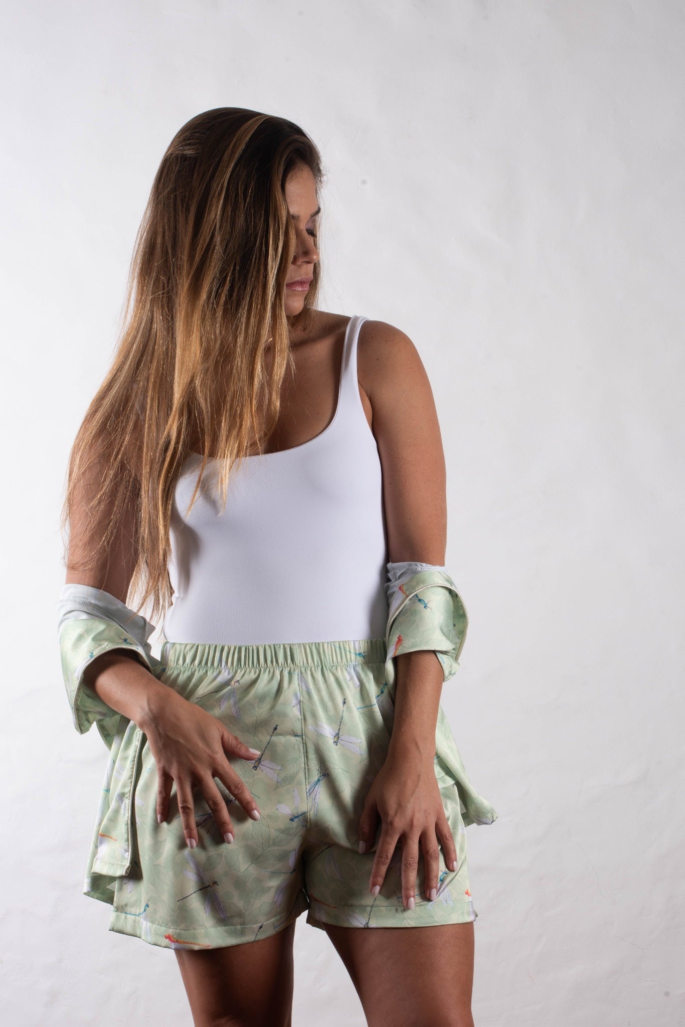 Short + Chemise Courte Vert