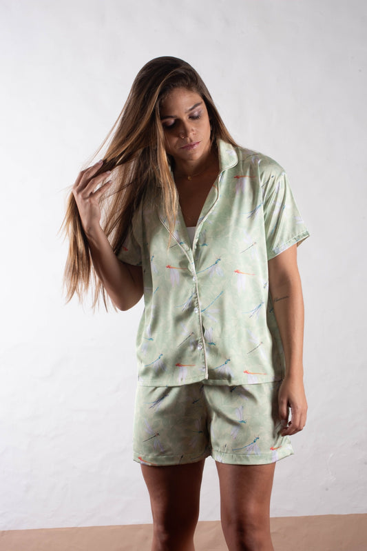 Short + Chemise Courte Vert