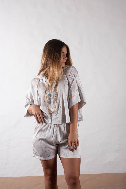 Short + Chemise Évasée Nude