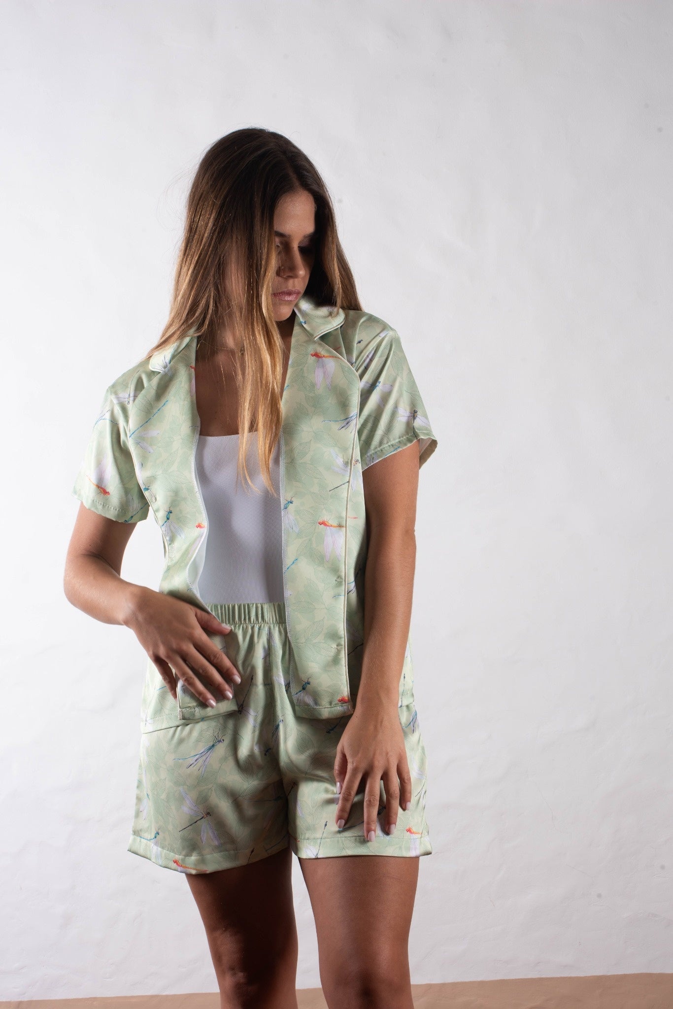 Short + Chemise Courte Vert