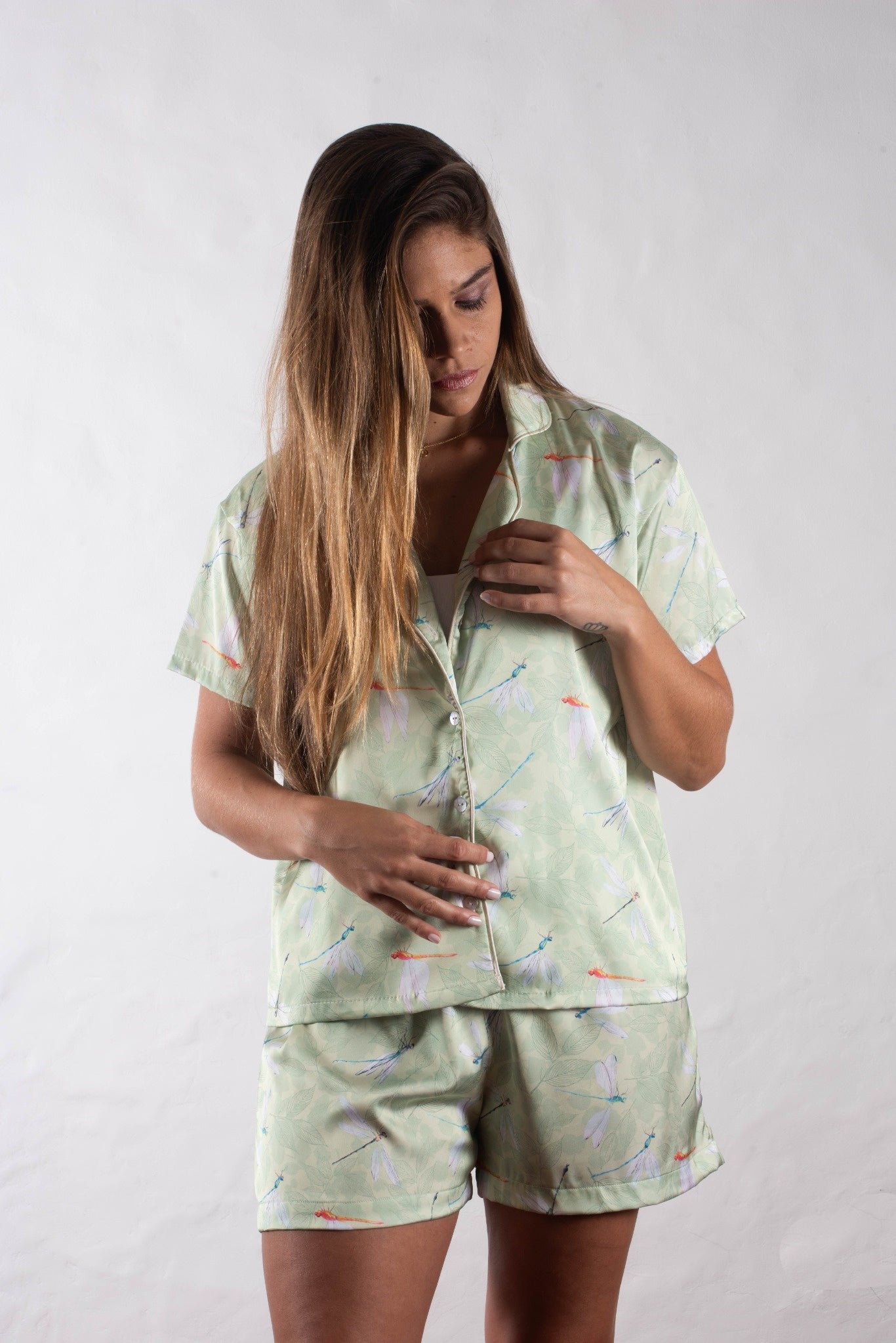Short + Chemise Courte Vert